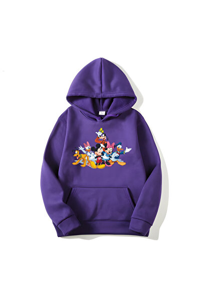 MAGORS SVART WEAR Hanorac cu mânecă lungă din bumbac imprimat Mickey