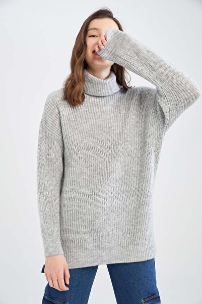 DeFacto Oversize Fit Balıkçı Yaka Tunik