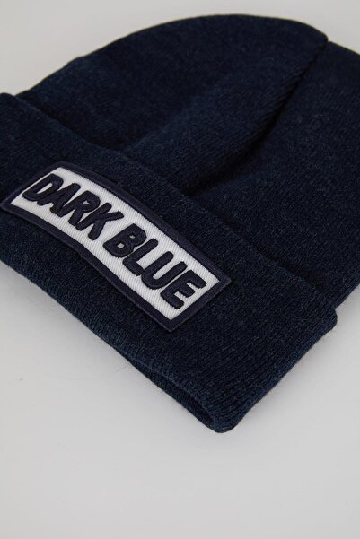 DeFacto Чоловіча трикотажна шапка з вишивкою