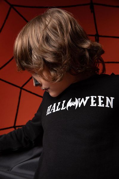 DeFacto Φούτερ Cape με θέμα το Halloween για αγόρια Y2304a622wn
