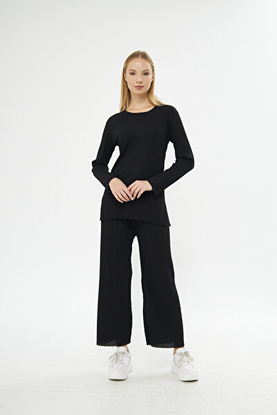 comstar Μαύρη γυναικεία πιτζάμα, σετ κοτλέ, πιτζάμες από πάνω και κάτω, πιτζάμες για το σπίτι, γυναικείες πιτζάμες