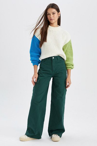 DeFacto Cool Oversize Fit Crew Neck Sweater