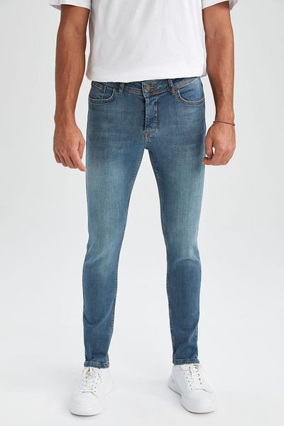 DeFacto Super Skinny Fit Extra Slim Fit Normal Waist Extra Narrow Leg Jean Trousers