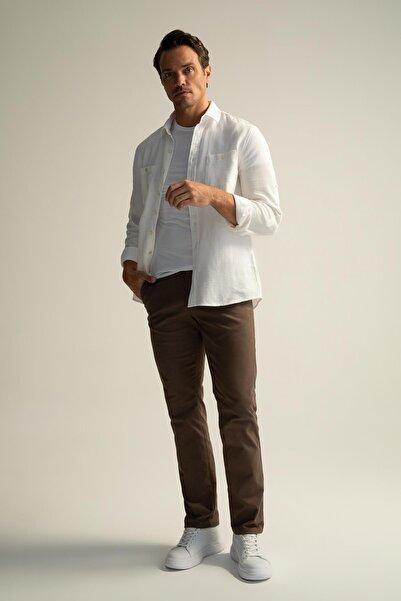 DeFacto Regular Fit Basic Chino Trousers