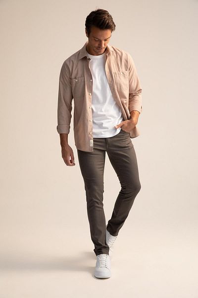 DeFacto Slim Fit Chino Canvas Trousers