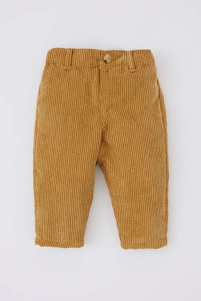 DeFacto Baby Boy Combed Cotton Lined Velvet Trousers