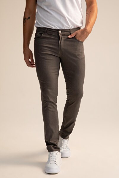 DeFacto Slim Fit Chino Canvas Trousers