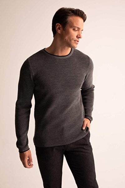 DeFacto Regular Fit Crew Neck Knitwear Sweater R8707az22wn