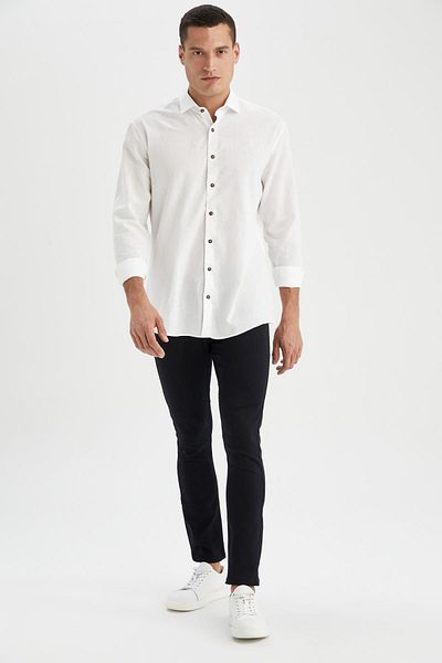 DeFacto Pohodlné kalhoty Slim Fit, které se roztahují ve všech směrech