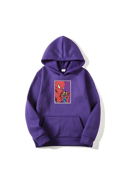MAGORS Μακρυμάνικο φούτερ SVART WEAR Spiderman Rubik's Cube με εμπριμέ βαμβακερή κουκούλα