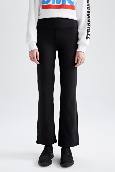 DeFacto Střih Regular Fit Tepláky s vysokým pasem a širokými nohavicemi