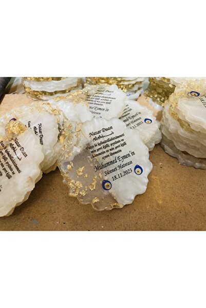 guluslazerkesim 30 ADET EPOKSİ MAGNET MIKNATISLI GOLD DESENLİ SÜNNET MAGNETİ ...
