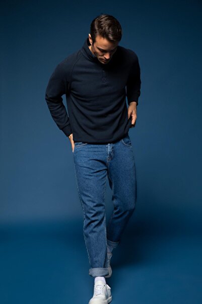 DeFacto Relax Fit Dik Yaka Sweatshirt