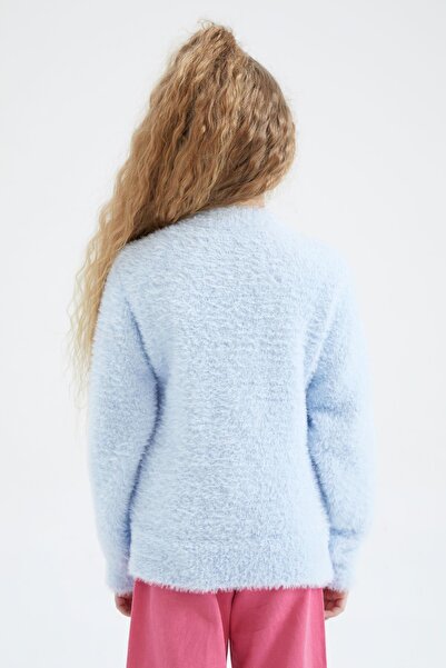 DeFacto Girl's Crew Neck Soft Sweater