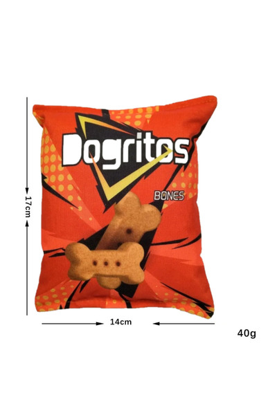 TİNEKE Cips Dayanıklı Sesli Köpek Oyuncağı ( Dogritos ) 1 Adet