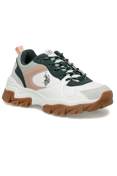 U.S. Polo Assn. يو اس بولو اسنتراكي 3PR101416511 حذاء رياضي كاجوال نسائي أبيض