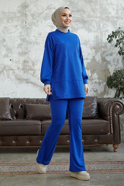 InStyle Miora Spanish Ankle Two-piece Suit - Saks Blue