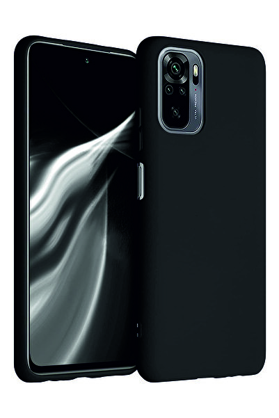 eonaks Xiaomi Redmi Note 10s Siyah Silikon Rubber Kılıf Arka Kapak