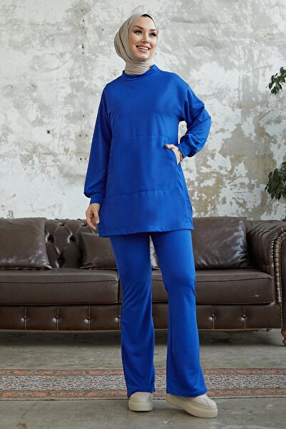 InStyle Miora Spanish Ankle Two-piece Suit - Saks Blue