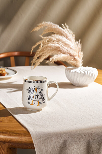 Emsan Artisan A Letter New Bone Mug 220 ml