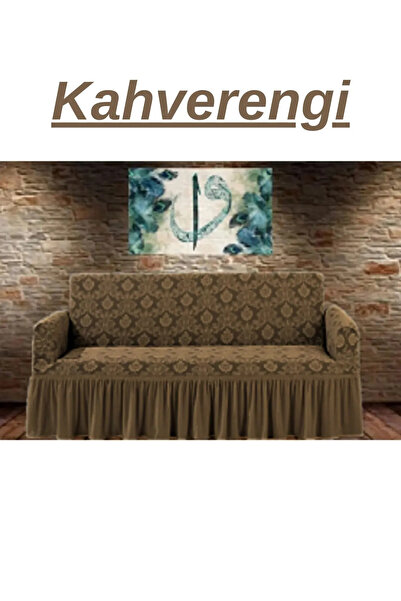 ELHOŞ غطاء مقعد جاكار 3 مقاعد. مقعد مرن قابل للغسل، أريكة، غطاء سرير أريكة