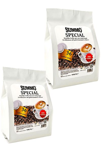 SUMMO Senseo Pod Special Pod Brown 72 Pieces (2x36 Pod)