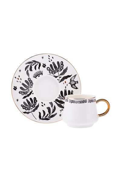 Emsan New Bone 2-Person Coffee Cup Set