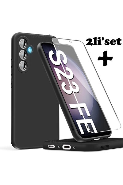 m.tk moveteck Samsung Galaxy S23 Fe Kılıf Kamera Korumalı Yumuşak Silikon Kap...