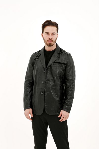 Tamer Tanca معطف جلد رجالي معطف جلد 797 2131 Erk Dr Coat Sk22/23