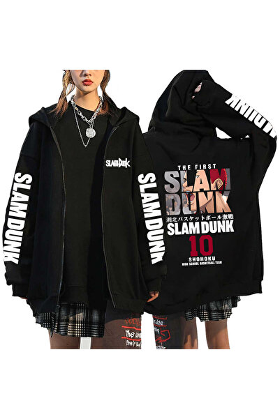GALASHOP للجنسين أنيمي SLAM DUNK قلنسوة بسحاب موديل 48