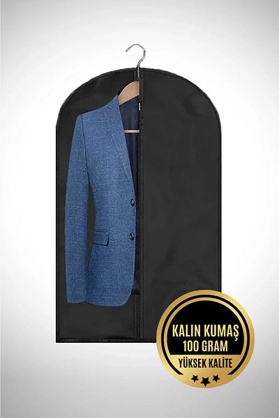 Paris Home Калъф за костюм, облекло, калъф за носене на предпазна рокля, Gamboc Black 100 Gr, скрап от рокля