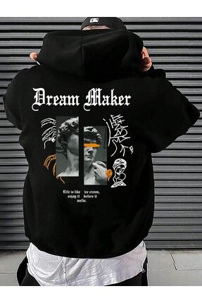 GALASHOP Dream Maker cesur heykel desenli erkek Hoodies Fiyat Yorumlar Trendyol