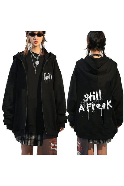 GALASHOP Korn Rock Band dünya turu fermuarlı Hodies Model62
