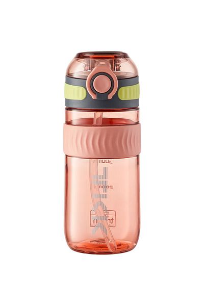 Vagonlife TKK 550ml Durable Material Tritan Sports Water Bottle with Silicone Straw and Carrying Handle