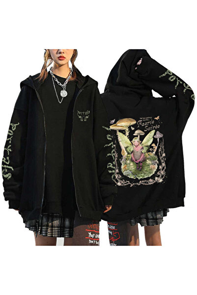 GALASHOP Melanie Martinez fermuarlı Hoodies Hip Hop model56