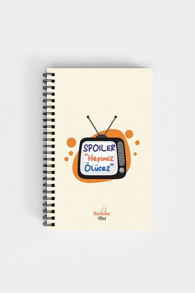Harikalar Ofisi Spoiler "We Are All Dead" Themed 14*19 Lined Notebook
