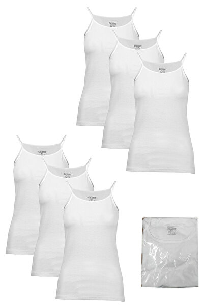 DEGNO Γυναικείο εσώρουχο 6 τεμαχίων οικονομικό βαμβακερό εύκαμπτο λευκό