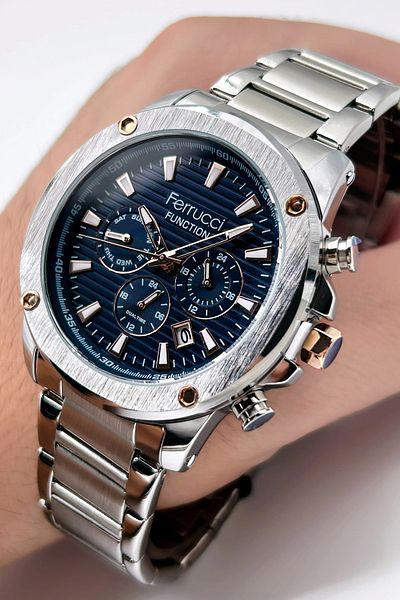 Ferrucci Function FCF03221FM.02 Steel Cord Men's Wrist Watch