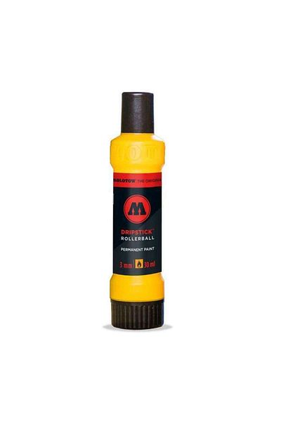 Molotow 862Ds Dripstick - Zinc Yellow Permanent Paint Rollerball, 3mm Tip, 30ml Capasité