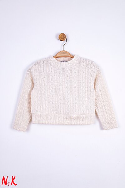 nk kids NK KİDS 35536 ДІВЧАТКА КРЕМ SU YOLU КАЗАК