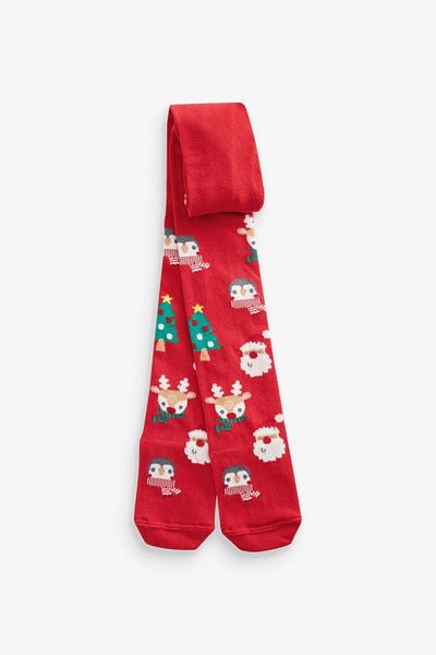 Next Baby Cotton Christmas Tights