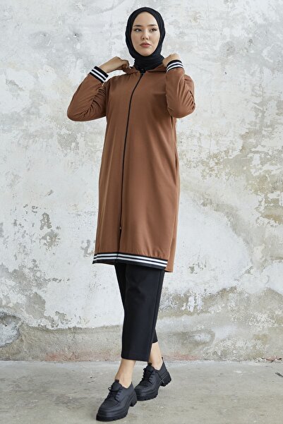 InStyle Gerippter Kapuzenmantel „Verna“ – Tab