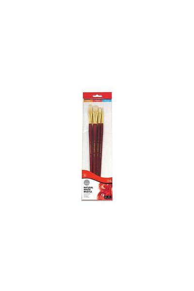 Daler Rowney Σετ φυσικής βούρτσας Simply Long Handle 4 τεμαχίων