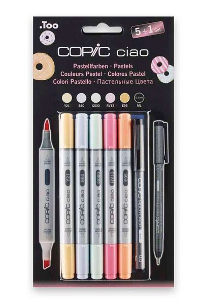 Copic Ciao 5 1 Set Pastels