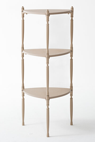 Modalife Puzzle Salon&Oturma Odası Üçgen Raf - Cappucino