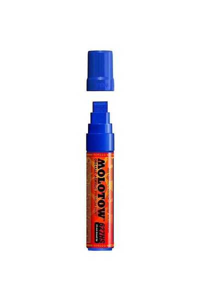 Molotow 627hs One4all Flat Tip Acrylic Marker Pen 15 Mm True Blue 204