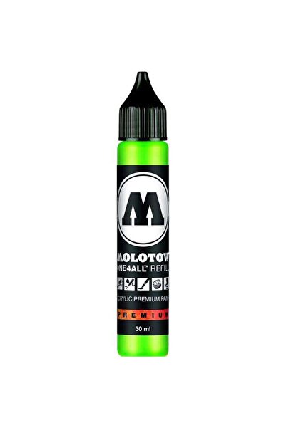 Molotow One4all Akrilik Mürekkep Refill 30 ml Fluorescent Green 219