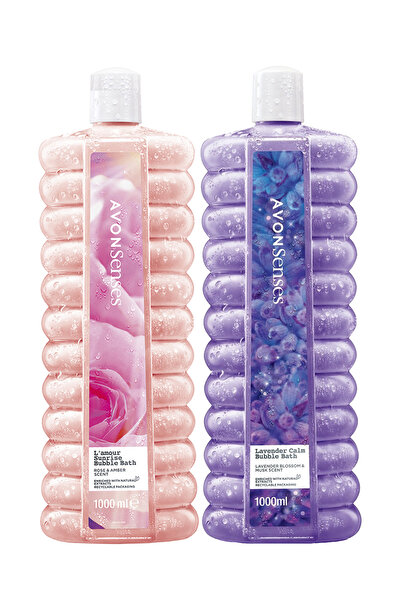 AVON Senses Gül, Kehribar ve Lavanta Kokulu Banyo Köpüğü Paketi