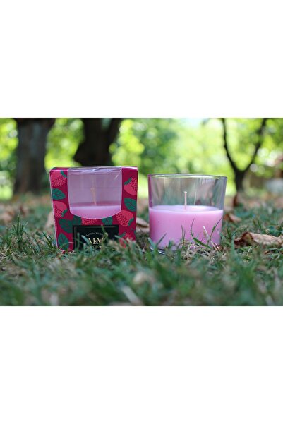 iniaHome Bardak Mum 200 gr Kokulu Zevklerin Dansı Kiraz Kokulu