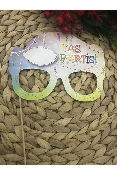 Deniz Party Store AGENCY PARTY... Themed Glasses shaped Speech Bubble 5 pieces